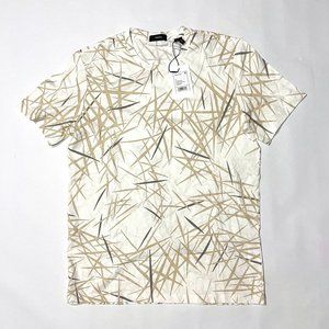 Theory White Printed Patterned Shirt